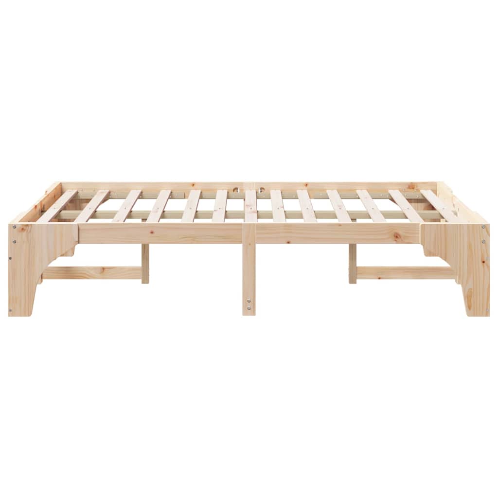 Sengestel Brun 120 x 190 cm Massiv fyrretræ