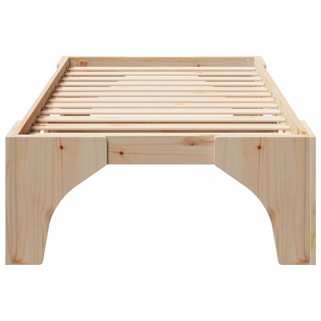 Sengestel Brun 80 x 200 cm Massiv fyrretræ