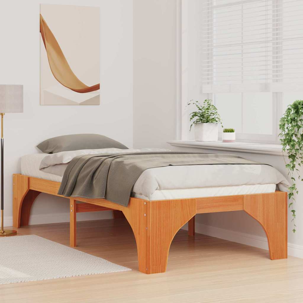 Sengestel Brun 80 x 200 cm Massiv fyrretræ