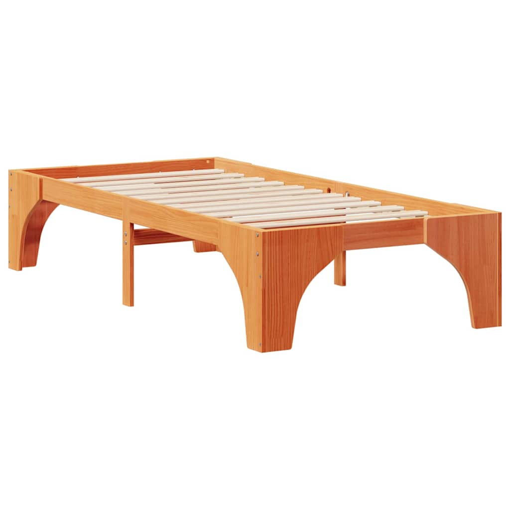Sengestel Brun 80 x 200 cm Massiv fyrretræ