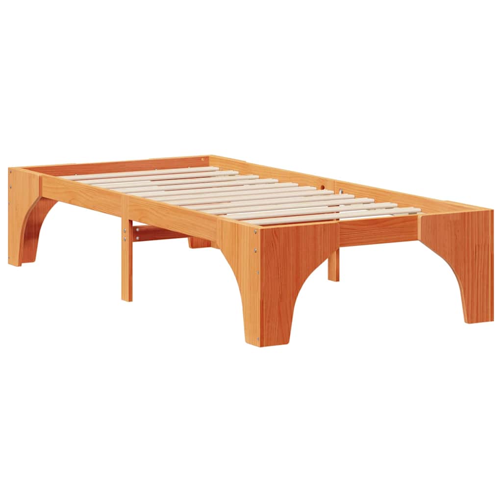 Sengestel Brun 90 x 190 cm Massiv fyrretræ