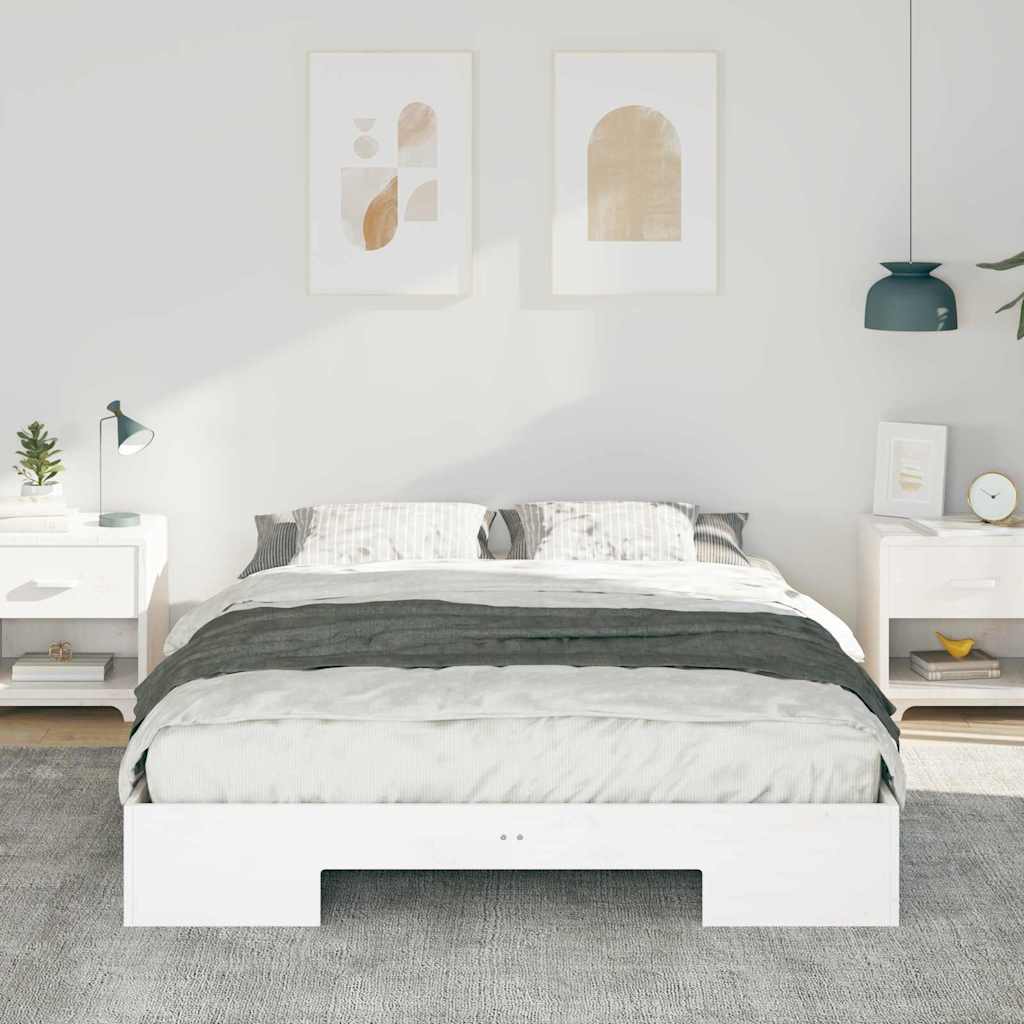Sengestel Hvid 150 x 200 cm