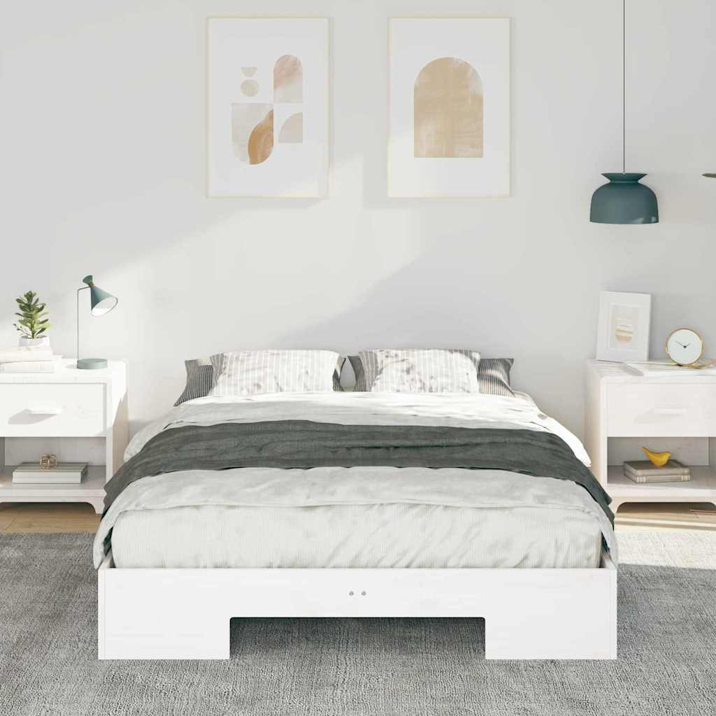 Sengestel Hvid 120 x 200 cm