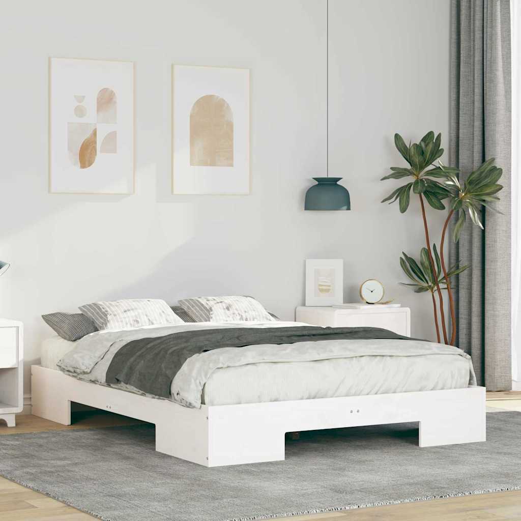 Sengestel Hvid 135 x 190 cm