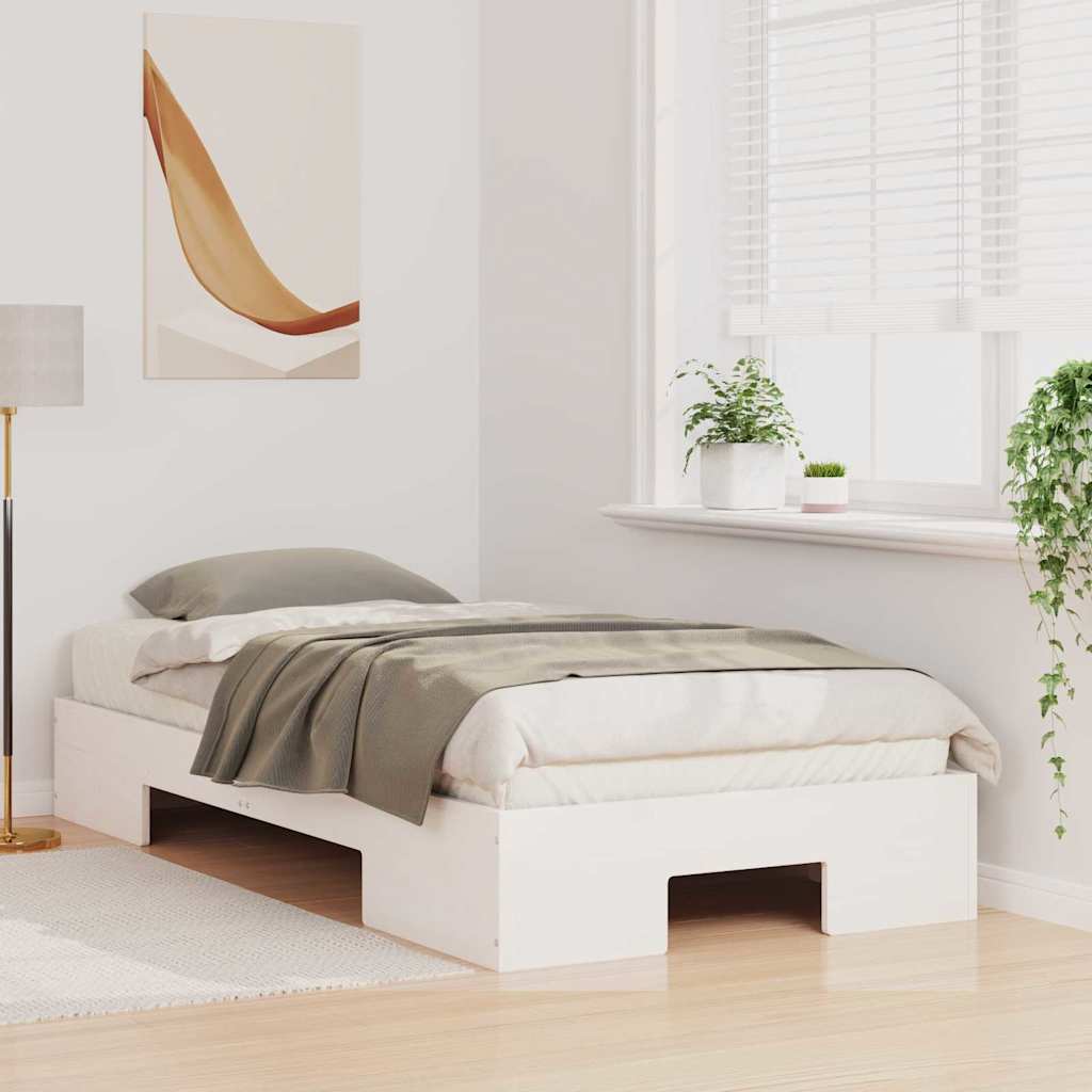 Sengestel Hvid 75 x 190 cm