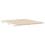 Sengestel Hvid 200 x 200 cm Massiv fyrretræ