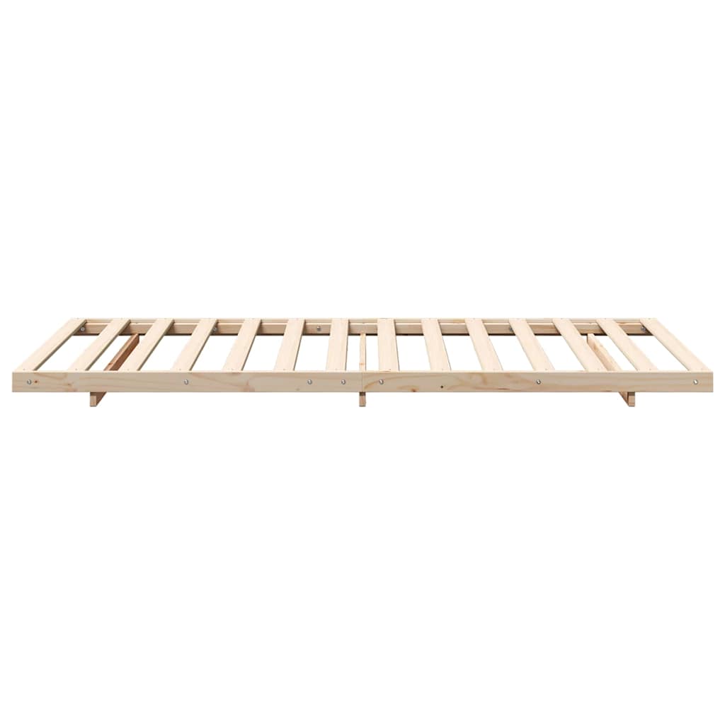 Sengestel Brun 100 x 200 cm Massiv fyrretræ