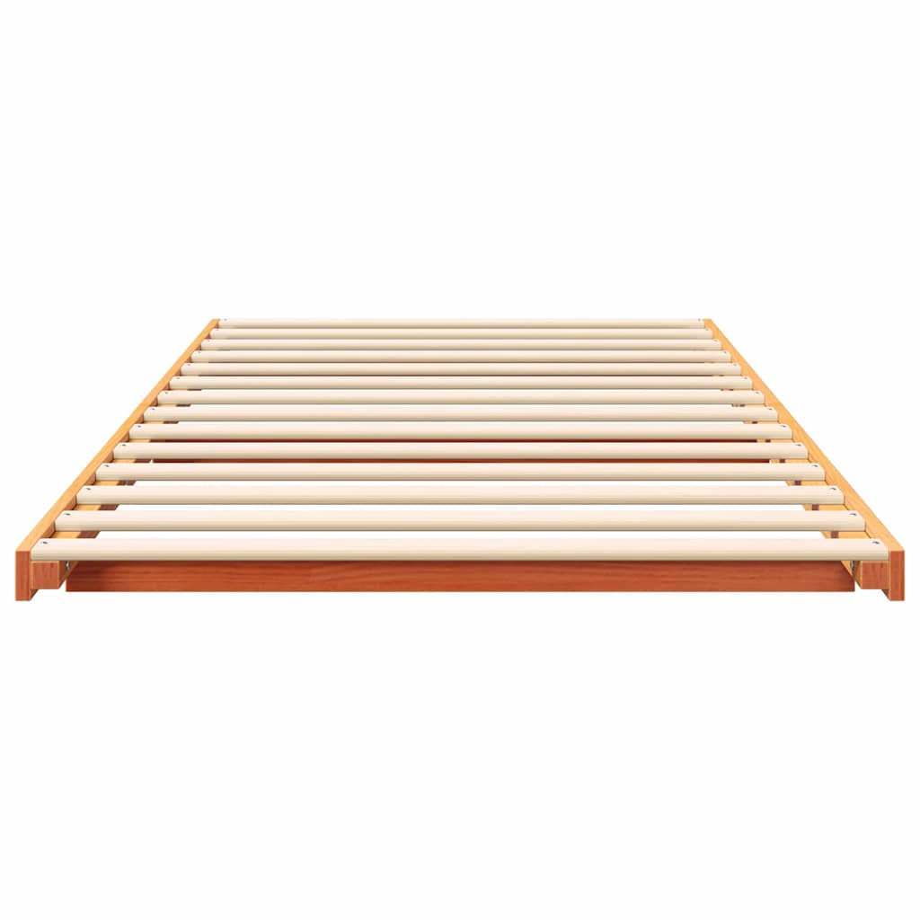 Sengestel Voks brun 80 x 200 cm Massiv fyrretræ