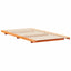 Sengestel Voks brun 80 x 210 cm Massiv fyrretræ