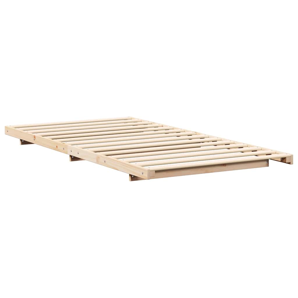 Sengestel Brun 90 x 210 cm Massiv fyrretræ
