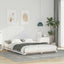Sengestel Hvid 160 x 210 cm Massiv fyrretræ