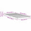 Sengestel Brun 80 x 220 cm Massiv fyrretræ