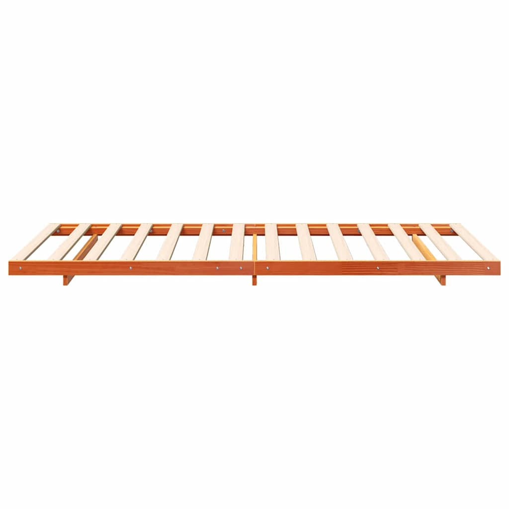Sengestel Voks brun 80 x 220 cm Massiv fyrretræ