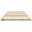 Sengestel Brun 90 x 220 cm Massiv fyrretræ