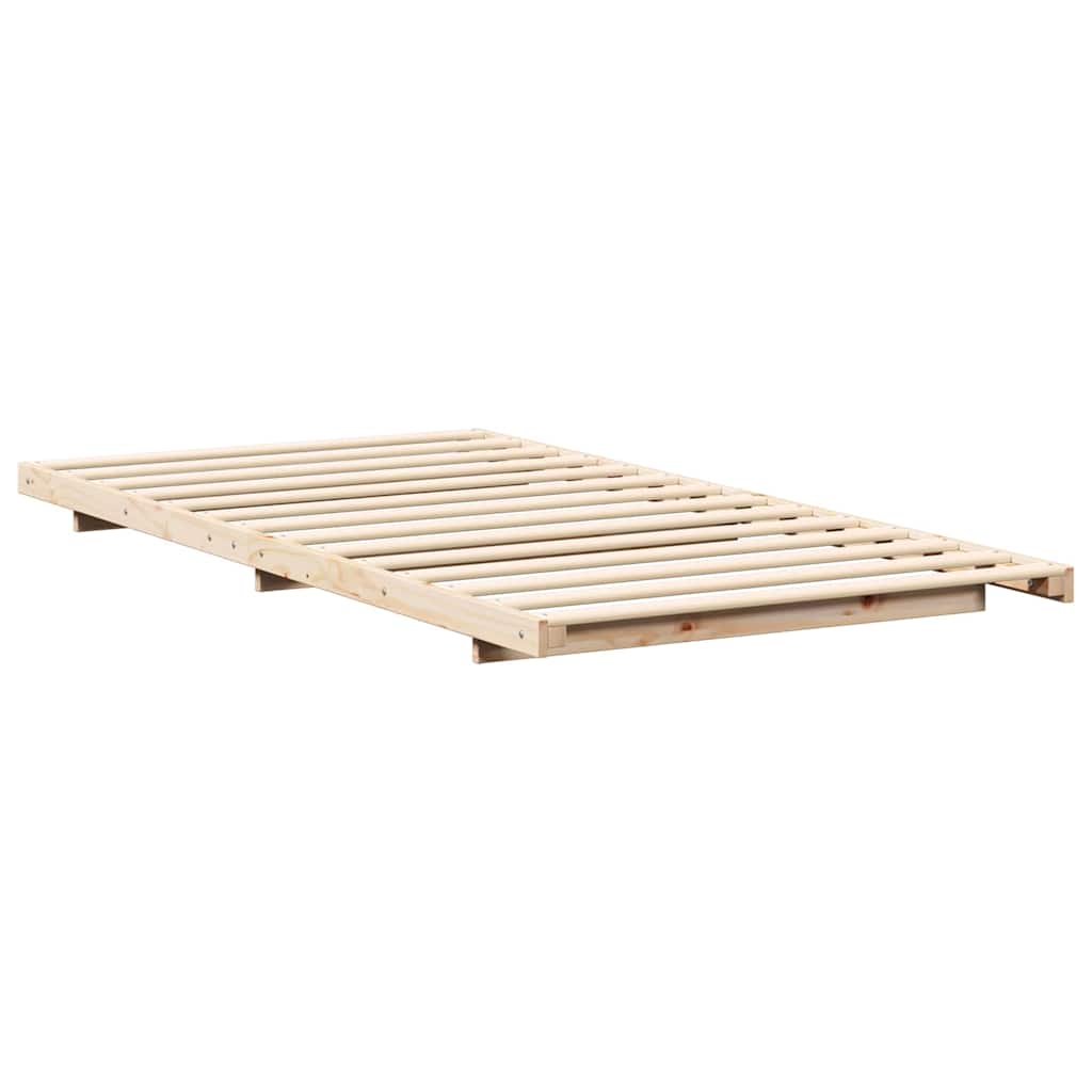 Sengestel Brun 100 x 220 cm Massiv fyrretræ