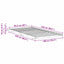 Sengestel Hvid 100 x 220 cm Massiv fyrretræ