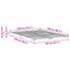 Sengestel Hvid 140 x 220 cm Massiv fyrretræ