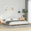 Sengestel Brun 180 x 220 cm Massiv fyrretræ
