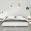 Sengestel Hvid 200 x 220 cm Massiv fyrretræ