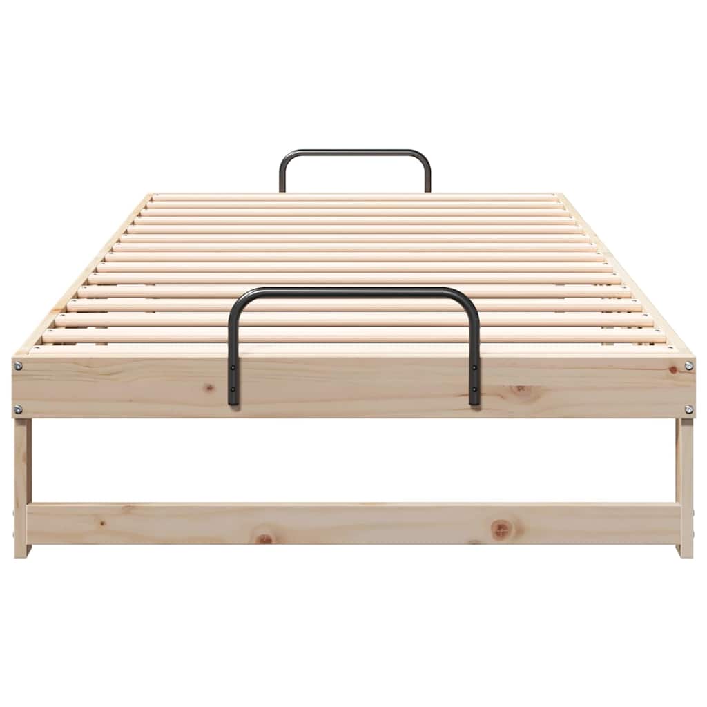 Sengestel Brun 100 x 200 cm Massiv fyrretræ
