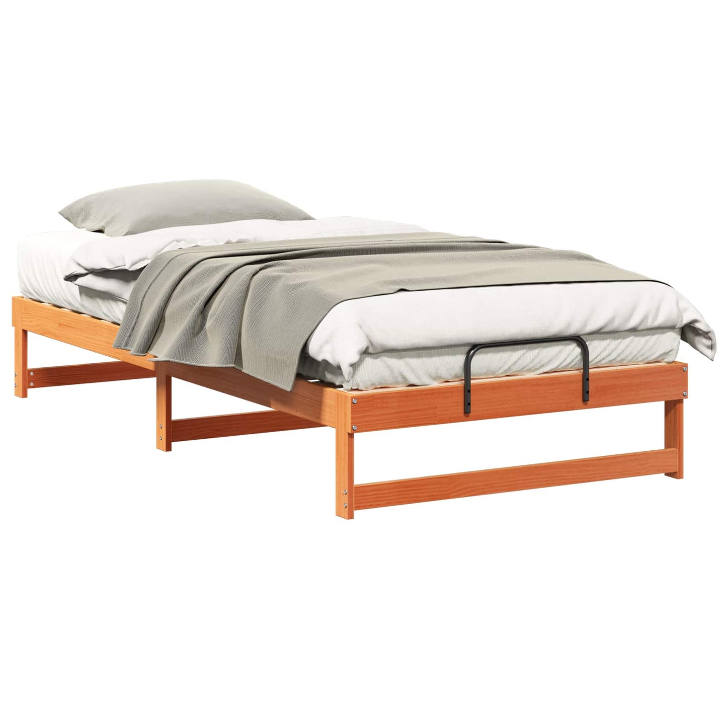 Sengestel Brun 100 x 200 cm Massiv fyrretræ
