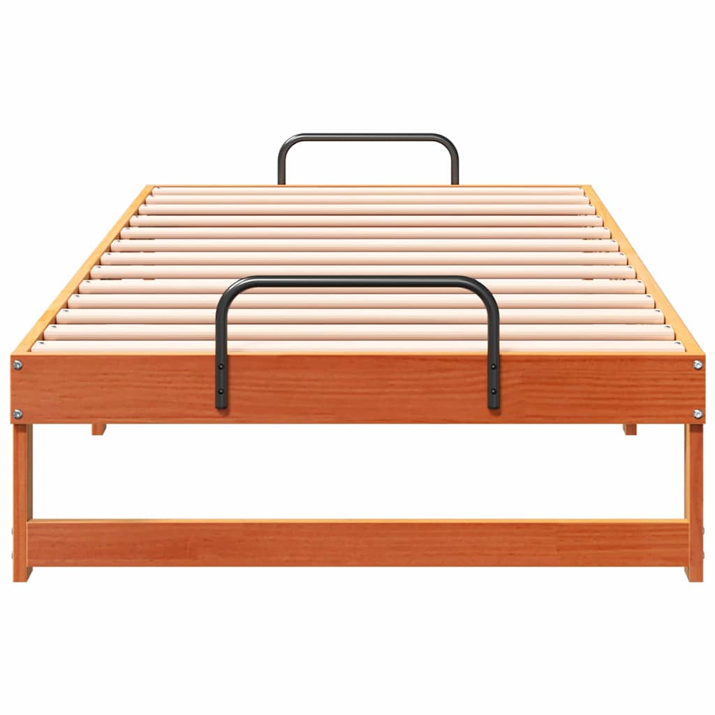 Sengestel Brun 90 x 200 cm Massiv fyrretræ