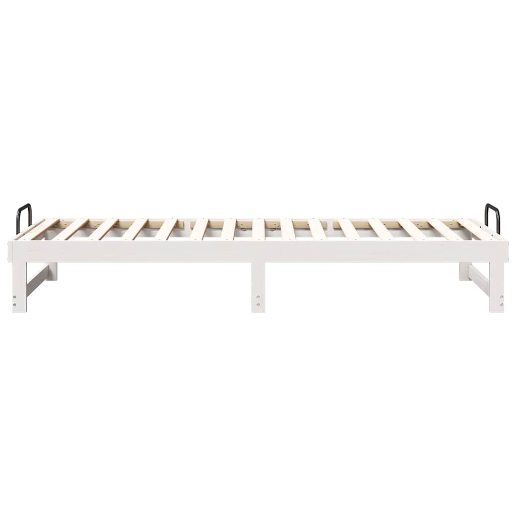 Sengestel Hvid 80 x 200 cm Massiv fyrretræ