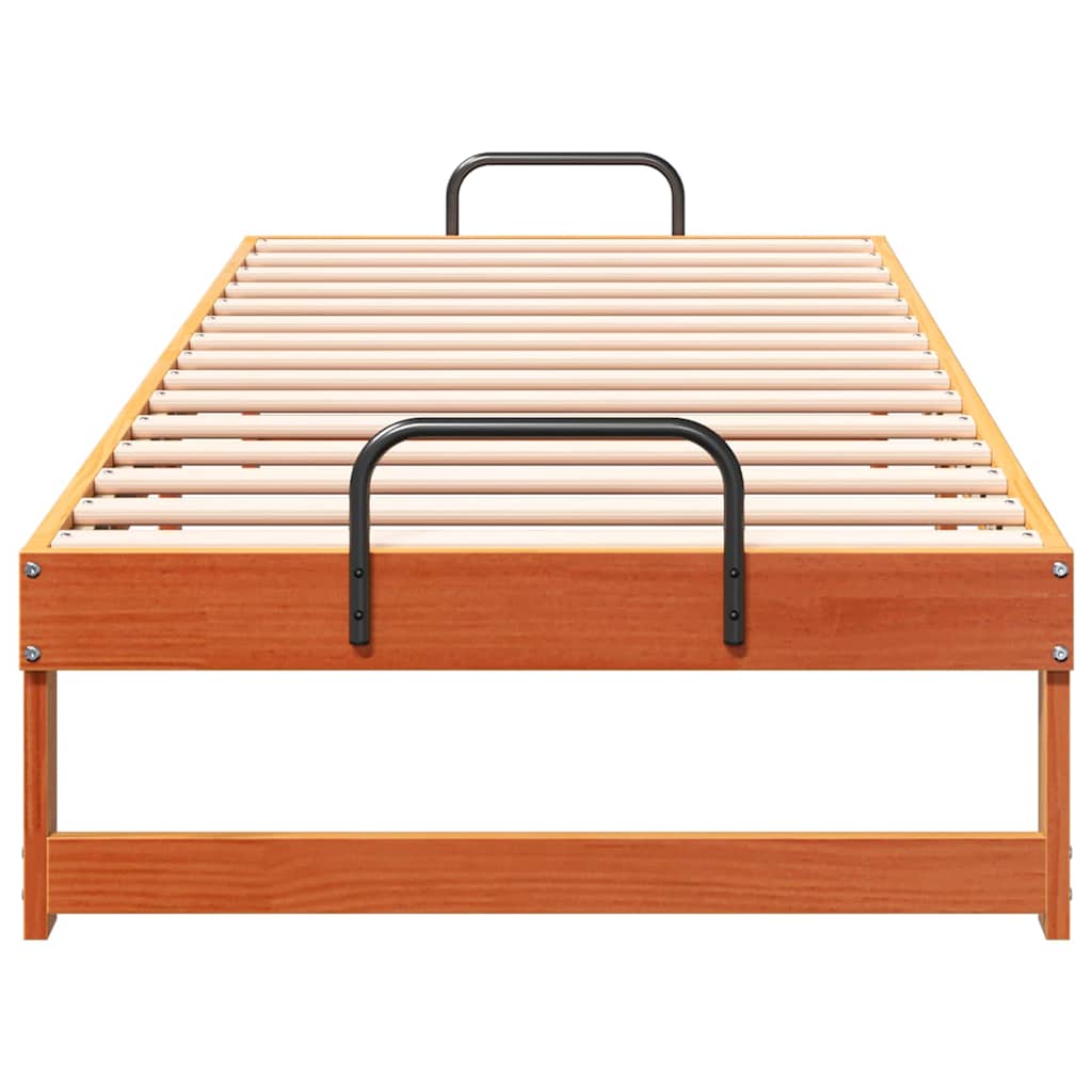 Sengestel Brun 80 x 200 cm Massiv fyrretræ