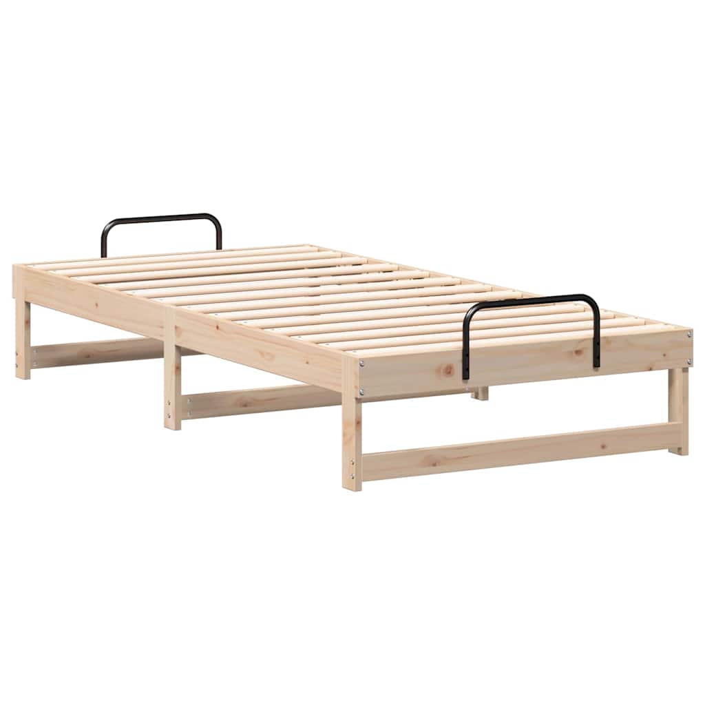 Sengestel Brun 90 x 190 cm Massiv fyrretræ