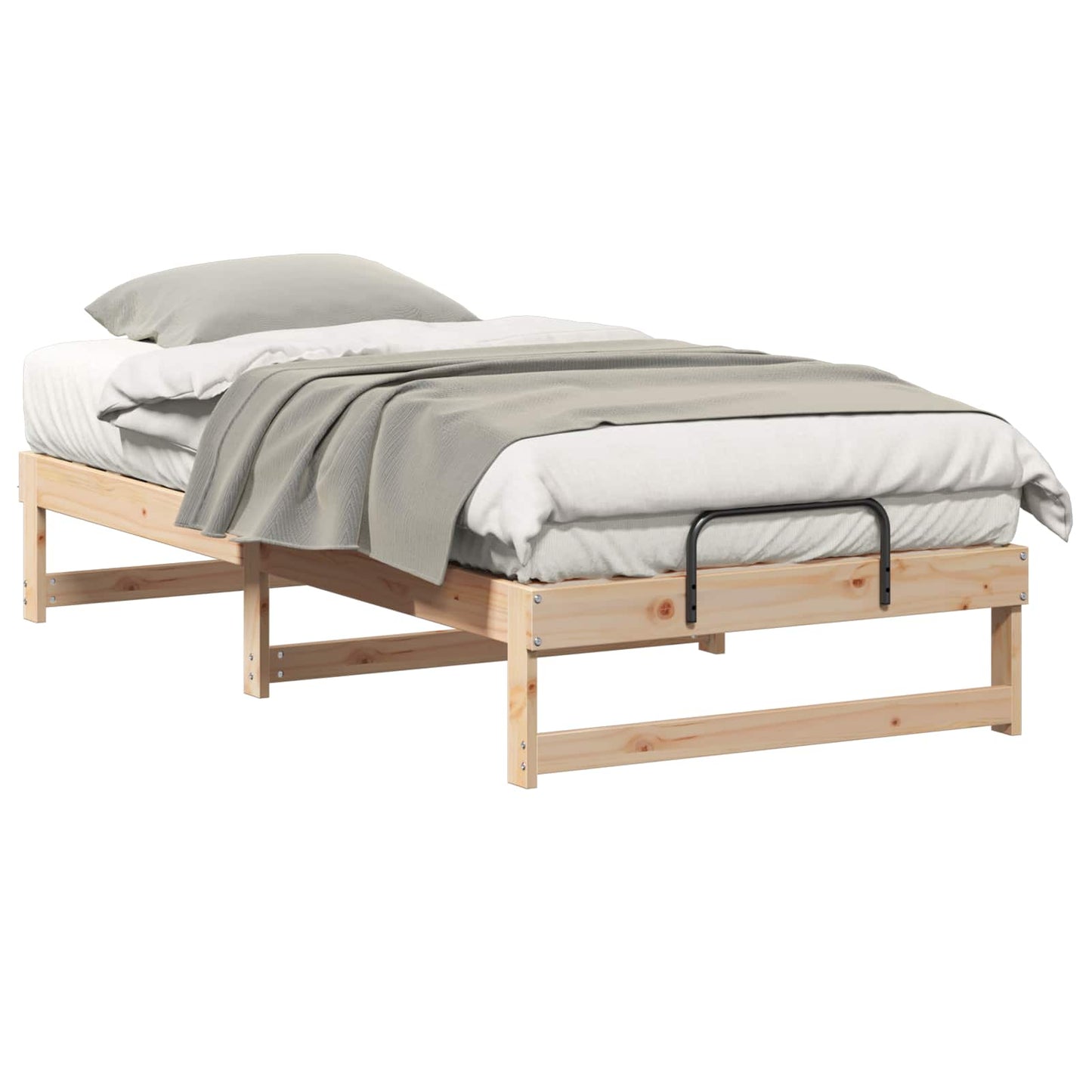 Sengestel Brun 75 x 190 cm Massiv fyrretræ