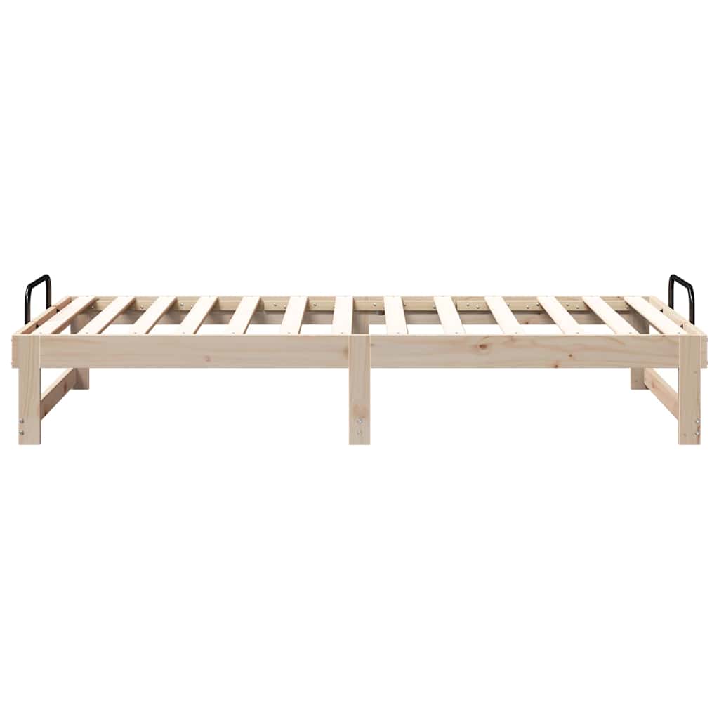 Sengestel Brun 75 x 190 cm Massiv fyrretræ