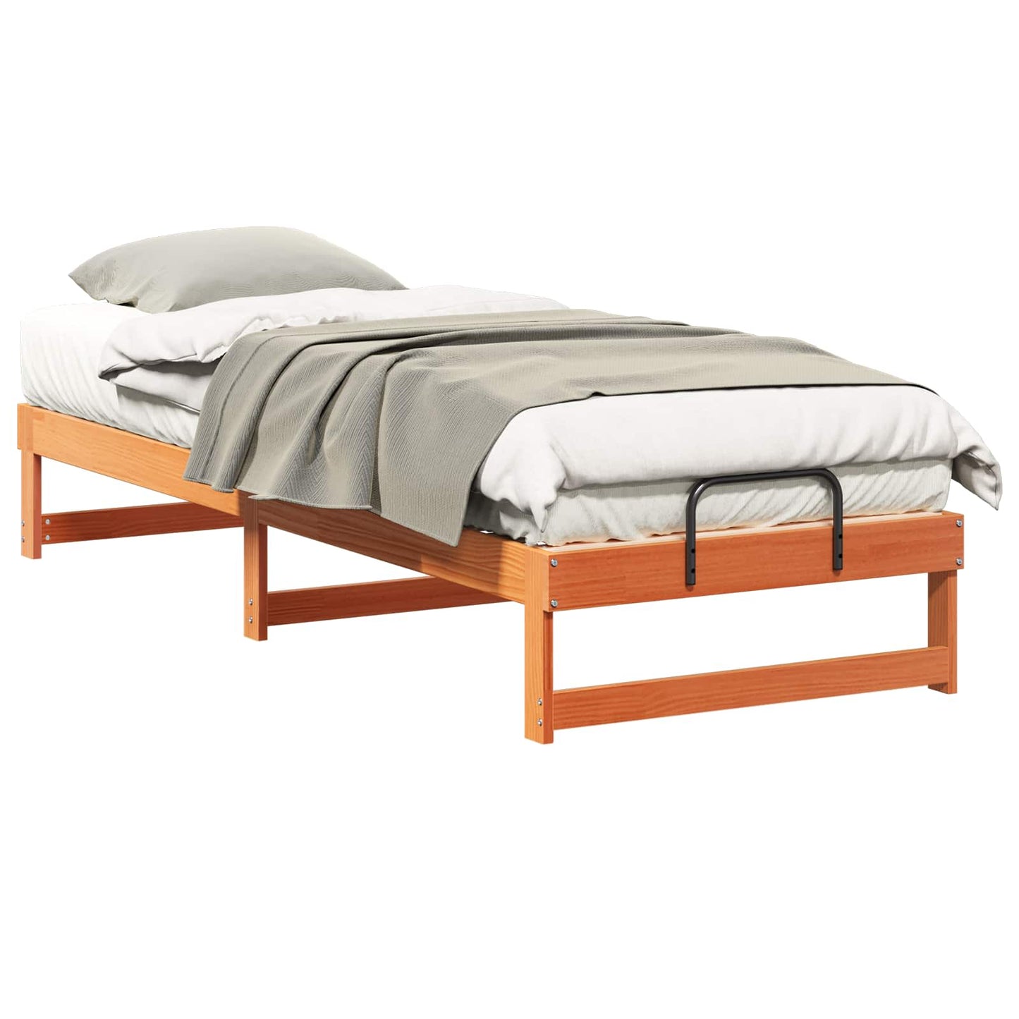 Sengestel Brun 80 x 210 cm Massiv fyrretræ
