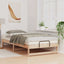 Sengestel Brun 100 x 210 cm Massiv fyrretræ