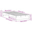 Sengestel Brun 100 x 210 cm Massiv fyrretræ