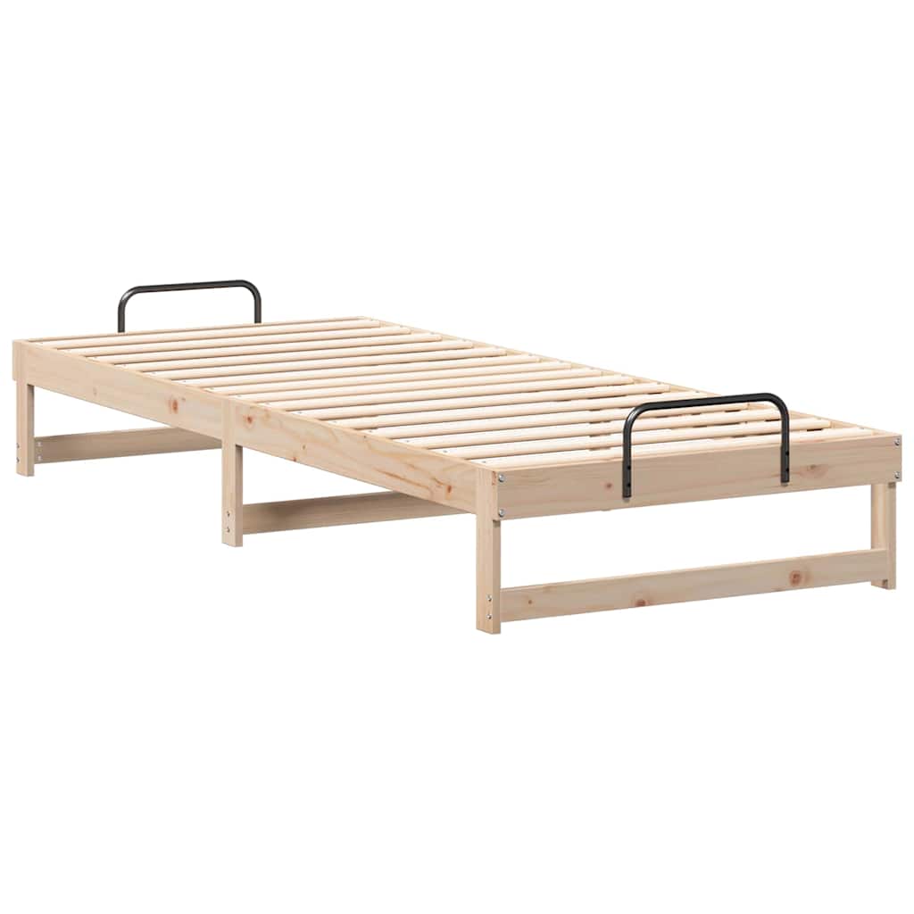 Sengestel Brun 80 x 220 cm Massiv fyrretræ