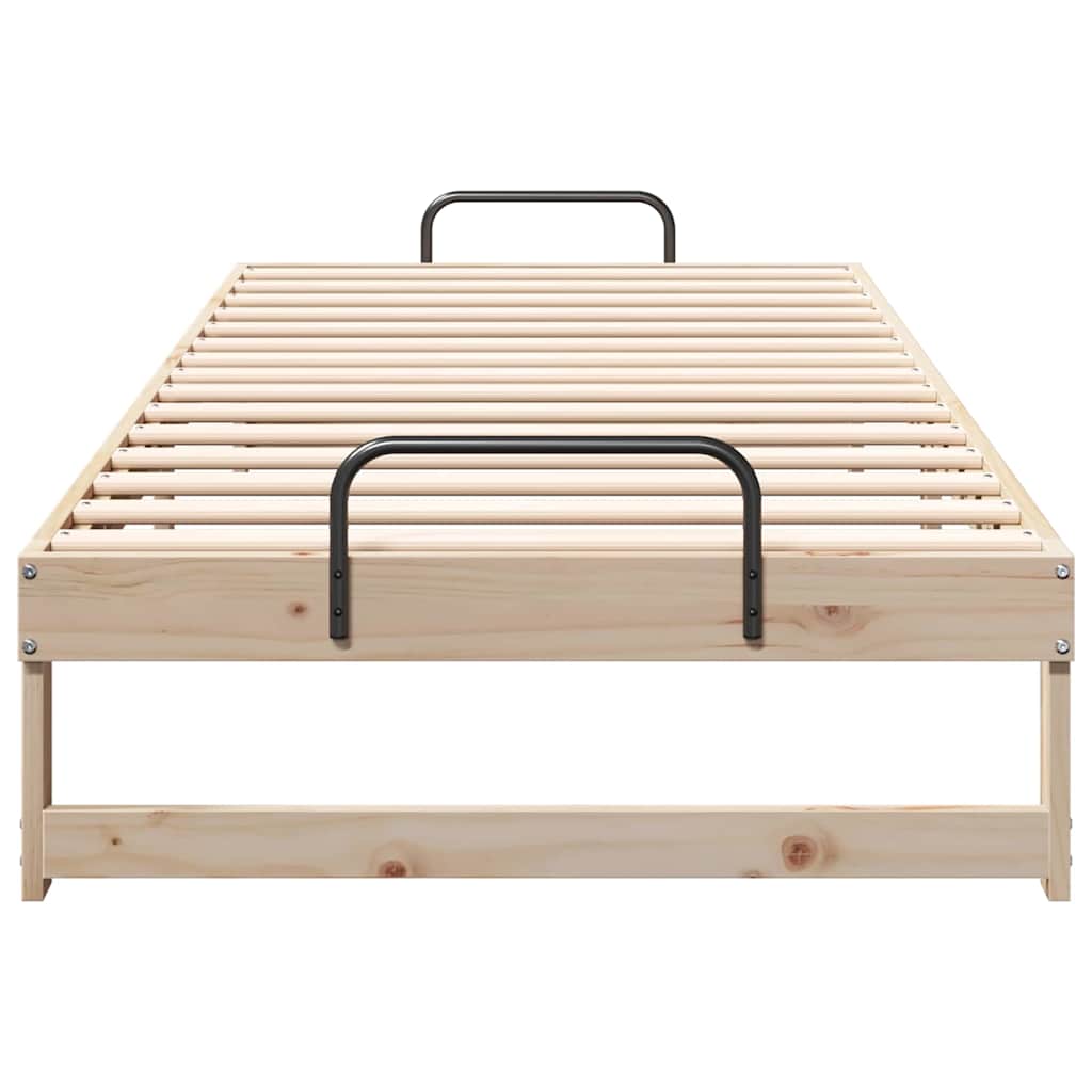 Sengestel Brun 80 x 220 cm Massiv fyrretræ