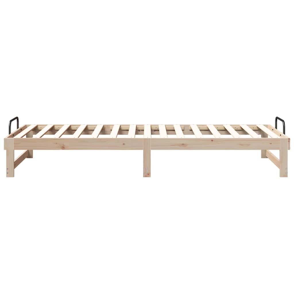 Sengestel Brun 80 x 220 cm Massiv fyrretræ