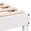 Sengestel Hvid 80 x 220 cm Massiv fyrretræ
