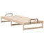 Sengestel Brun 90 x 220 cm Massiv fyrretræ