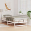 Sengestel Hvid 100 x 220 cm Massiv fyrretræ