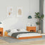 Sengestel Voks brun 140 x 190 cm Massiv fyrretræ