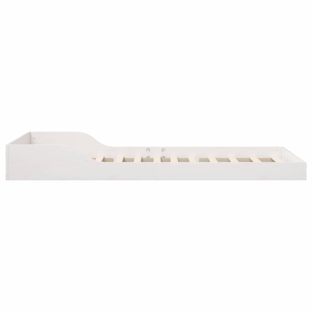 Sengestel Hvid 80 x 200 cm Massiv fyrretræ