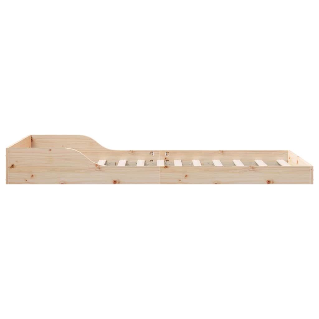 Sengestel Naturfarvet 90 x 190 cm Massiv fyrretræ