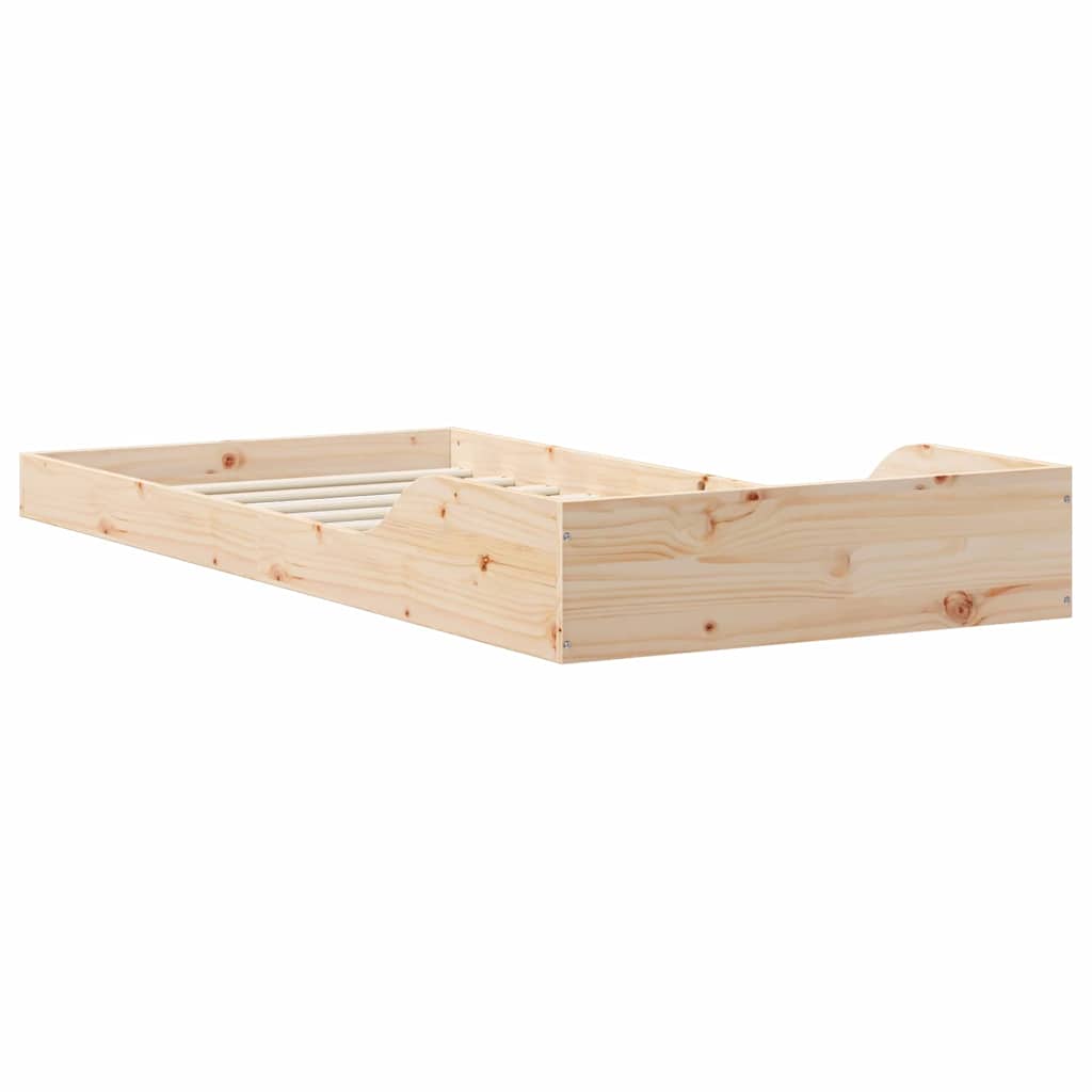Sengestel Naturfarvet 80 x 210 cm Massiv fyrretræ