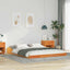 Sengestel Voks brun 140 x 210 cm Massiv fyrretræ