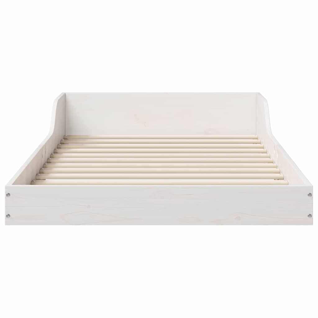 Sengestel Hvid 80 x 220 cm Massiv fyrretræ