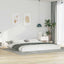 Sengestel Hvid 180 x 220 cm Massiv fyrretræ