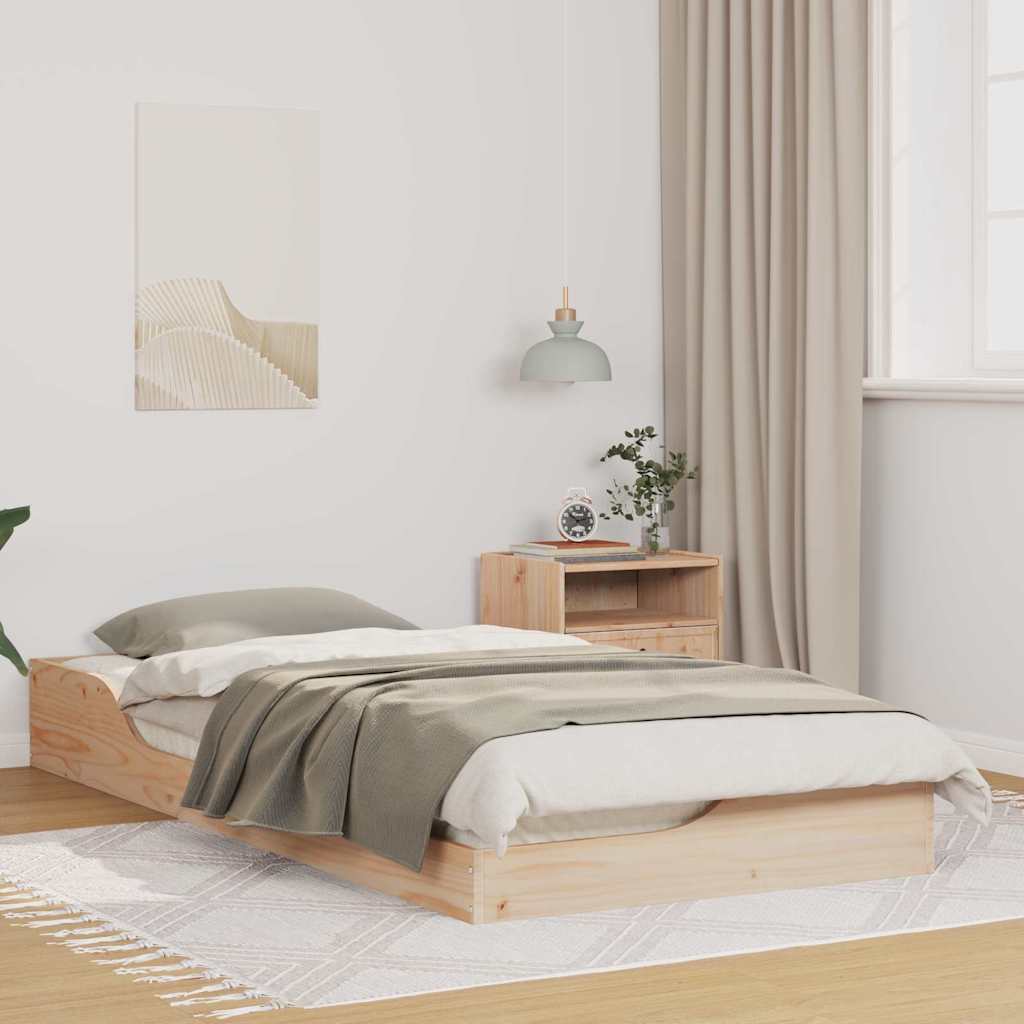 Sengestel Brun 80 x 200 cm Massiv fyrretræ
