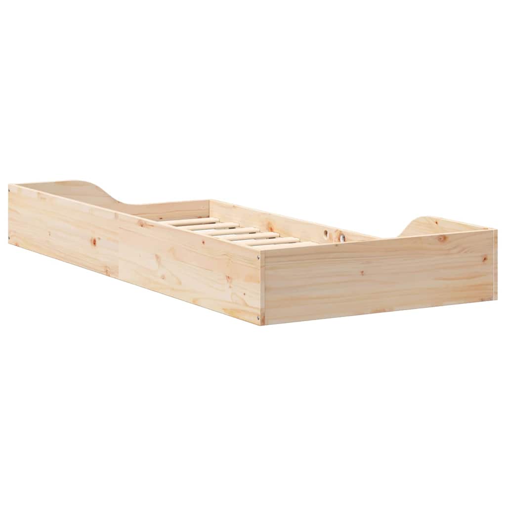 Sengestel Brun 80 x 200 cm Massiv fyrretræ