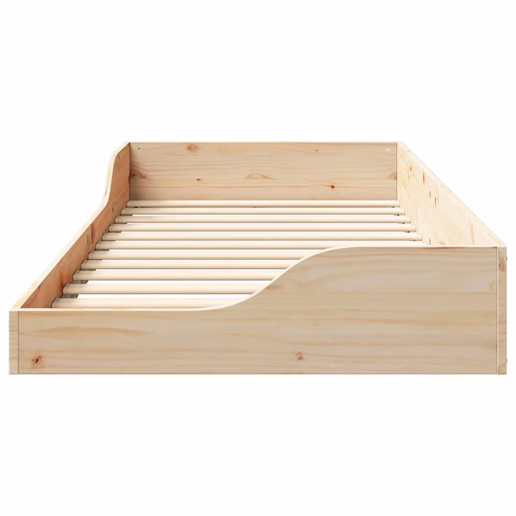 Sengestel Brun 80 x 200 cm Massiv fyrretræ